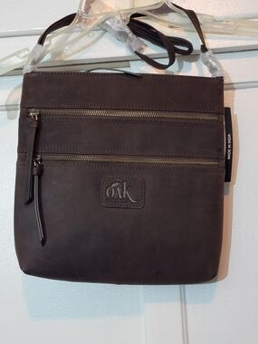 OAK Leather Crossbody Bag - Brown